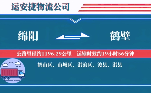 绵阳到鹤壁物流公司