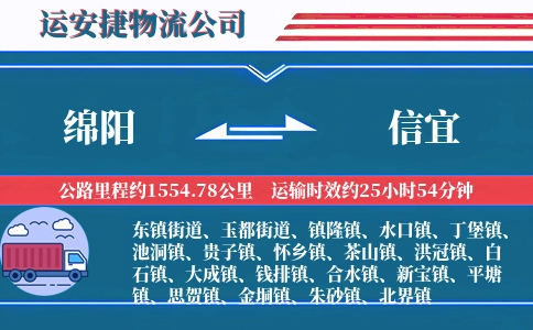 绵阳到信宜物流公司