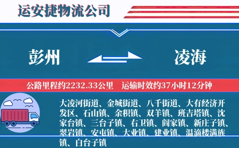 彭州到凌海物流公司