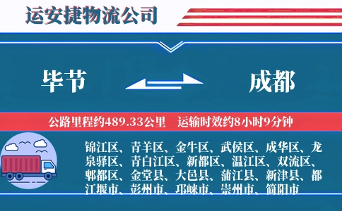 毕节到成都物流公司