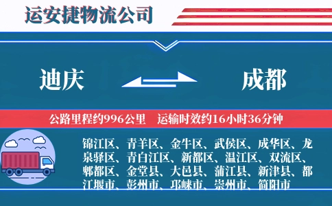 迪庆到成都物流公司