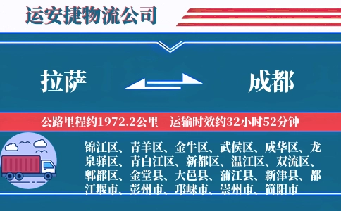 拉萨到成都物流公司