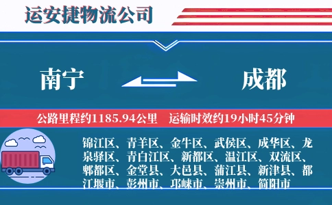 南宁到成都物流公司