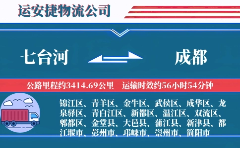 七台河到成都物流公司