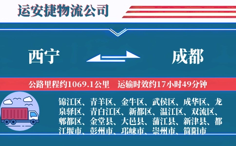 西宁到成都物流公司